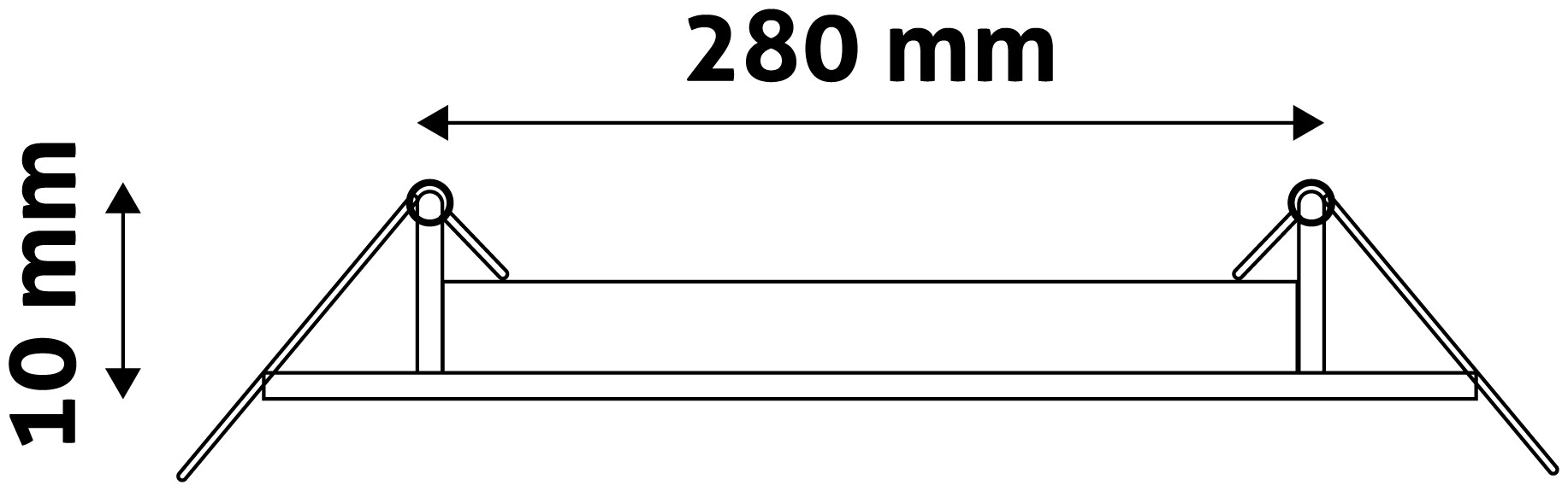 LED svítidlo podhledové Slim 24W, 3000K, kulaté